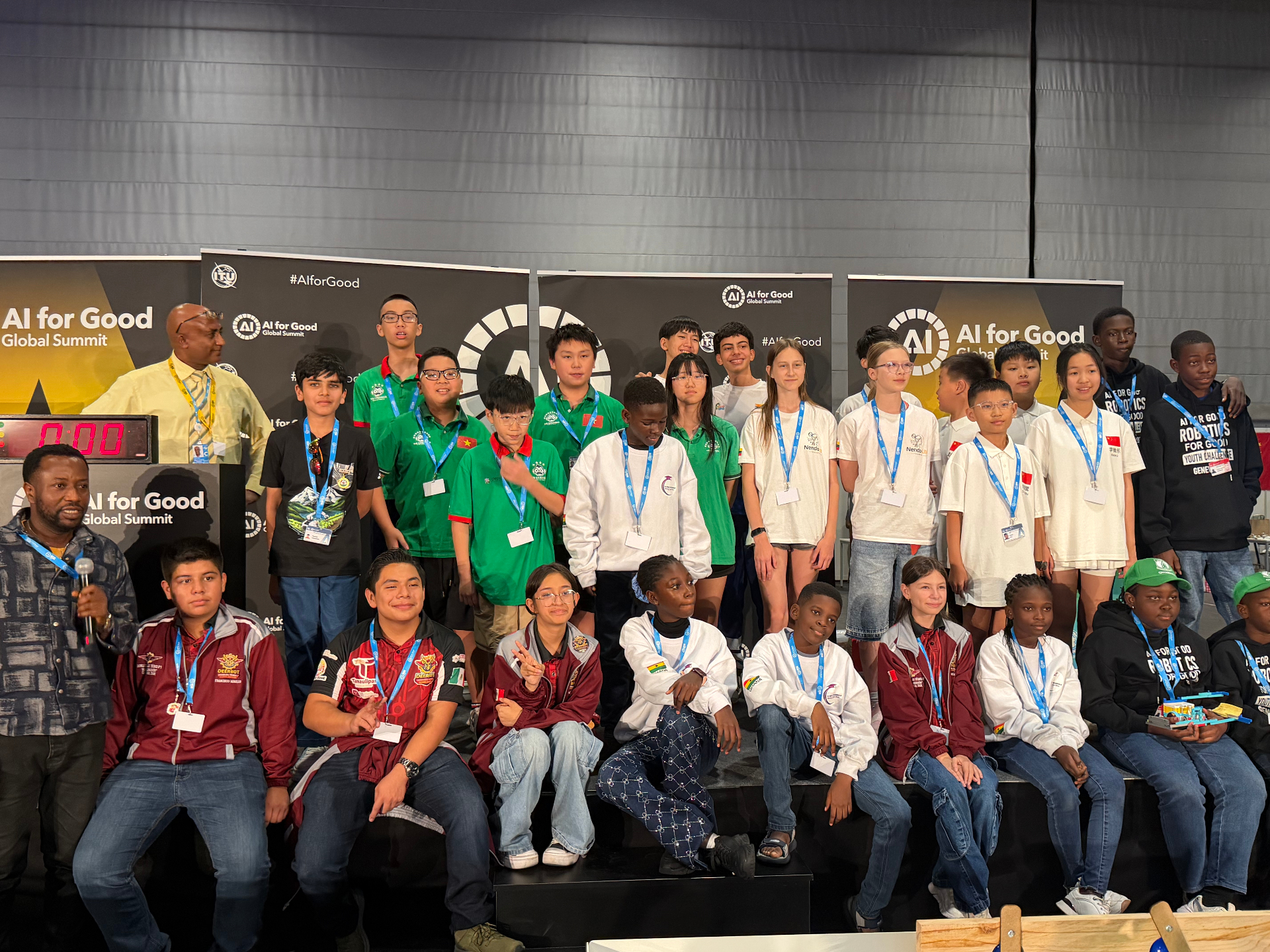 Team IgnAIte on the global stage with young innovators worldwide